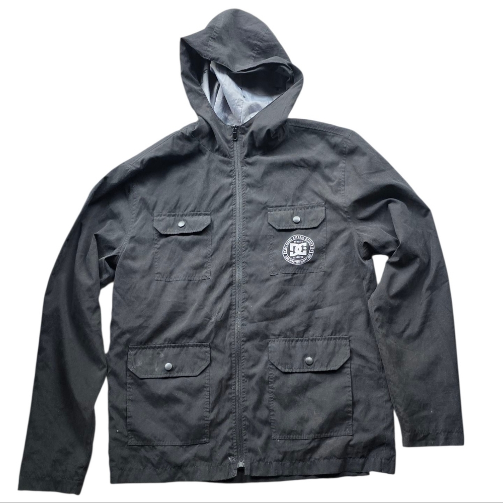 DC Shoes Men’s Black Hooded Lightweight Jacket Size L
